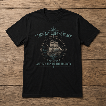 Boston Tea Party Coffee Humor Patriotic Tee | Unisex T-Shirt