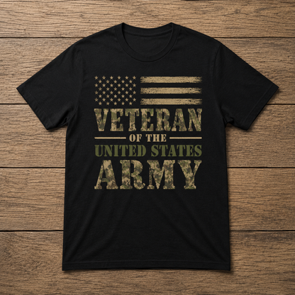 Veteran of the United States Army | Military Pride Tee | Unisex T-Shirt