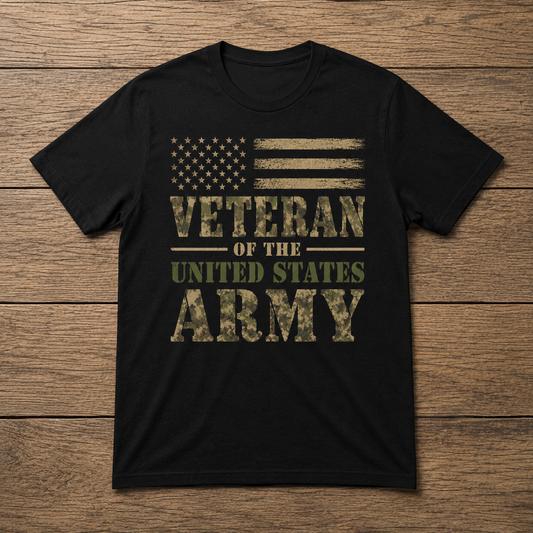Veteran of the United States Army | Military Pride Tee | Unisex T-Shirt