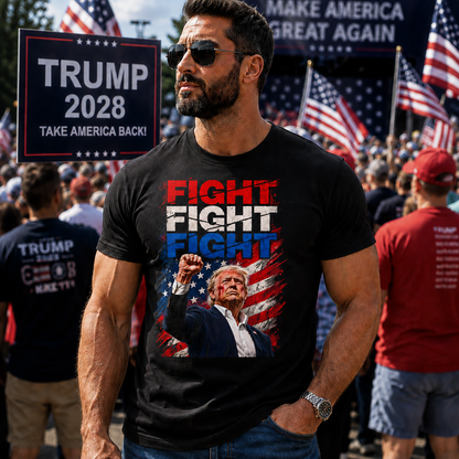 Trump Fight Shirt | Patriotic Graphic Unisex Tee