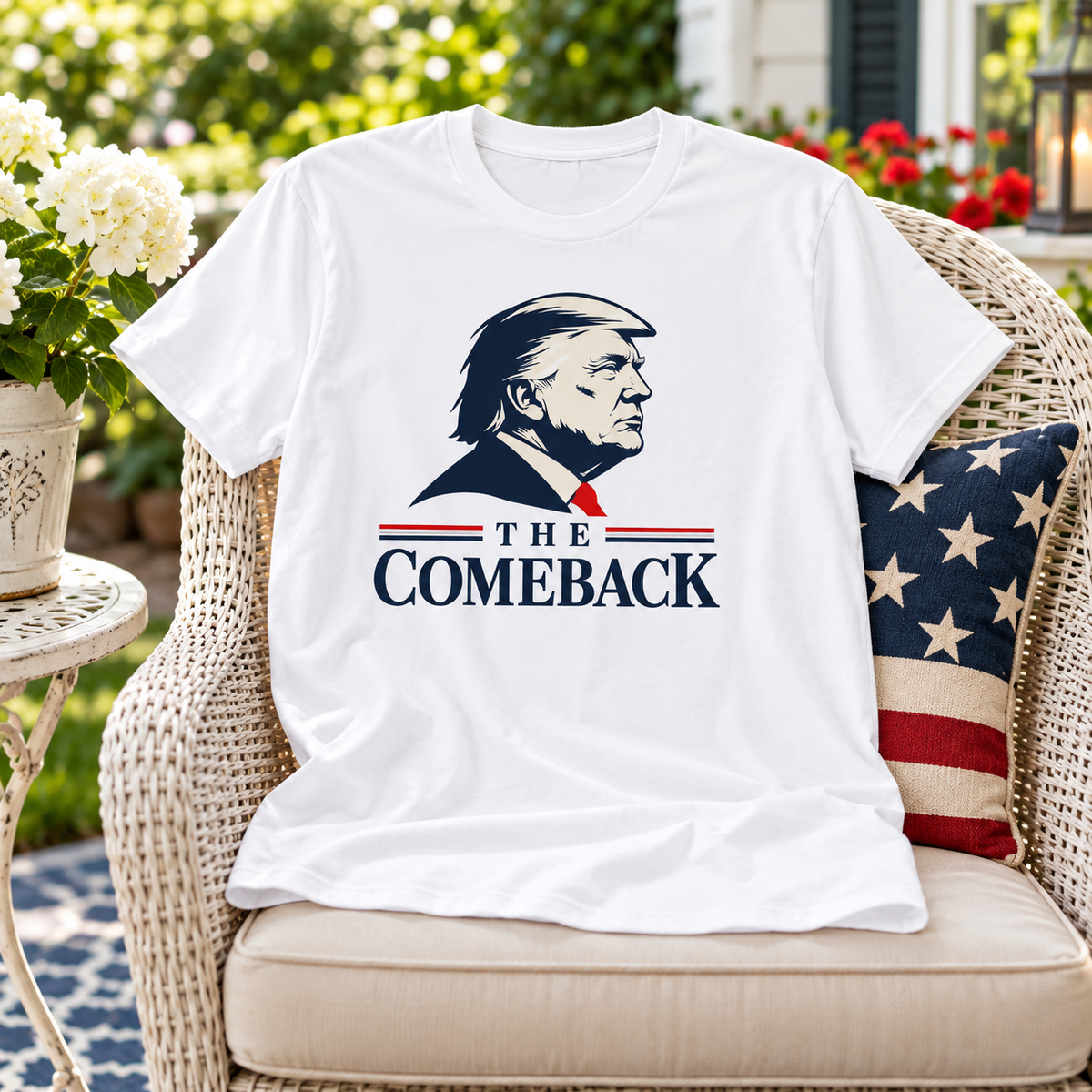 The Comeback Trump Shirt | Patriotic Portrait T-Shirt | Unisex Graphic Tee