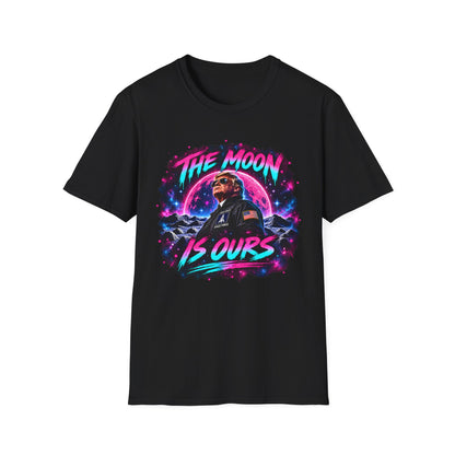 The Moon Is Ours Patriotic Space Shirt | America Moon Unisex Tee