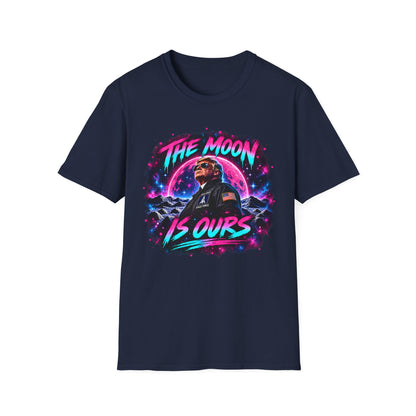 The Moon Is Ours Patriotic Space Shirt | America Moon Unisex Tee