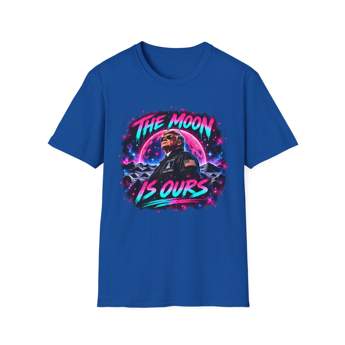 The Moon Is Ours Patriotic Space Shirt | America Moon Unisex Tee