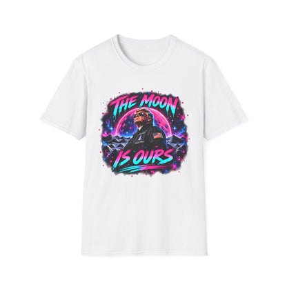 The Moon Is Ours Patriotic Space Shirt | America Moon Unisex Tee