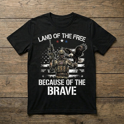 Land Of The Free | Military Tribute Tee | Unisex T-Shirt