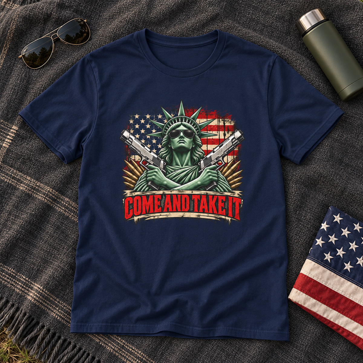 come and take it shirt shirt-only product mockup