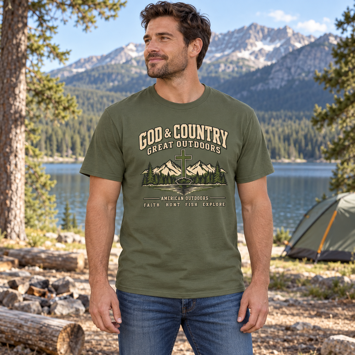 God & Country Outdoors Shirt — outdoor lifestyle