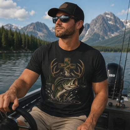 Faith Bass Fishing Hunting Tee | Unisex T-Shirt
