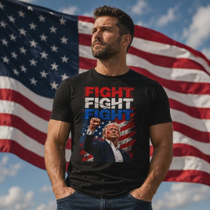 Trump Fight Shirt | Patriotic Graphic Unisex Tee