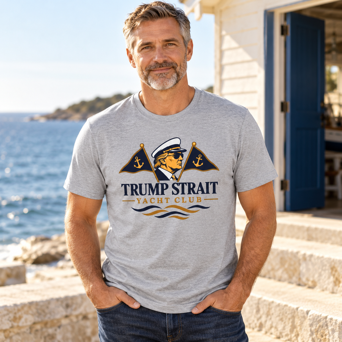 Trump Strait Yacht Club T-shirt lifestyle extra mockup